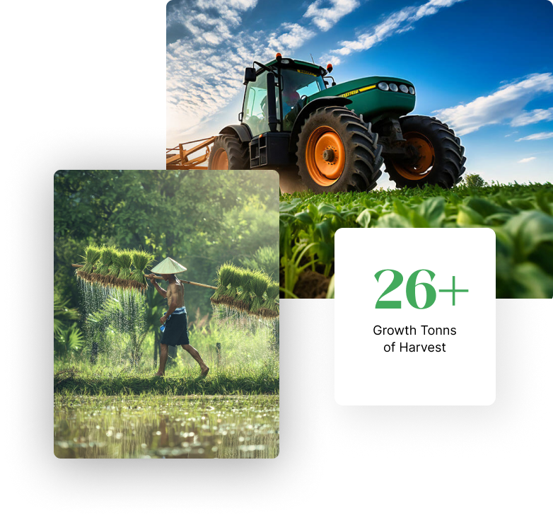 Indian farmer with fresh produce